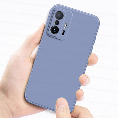 For Xiaomi 11T Case For Xiaomi 11T 12T 12X 12 Lite 12S Pro Ultra Cover Shockproof Liquid Silicon TPU Phone Back Cover Xiaomi 11T