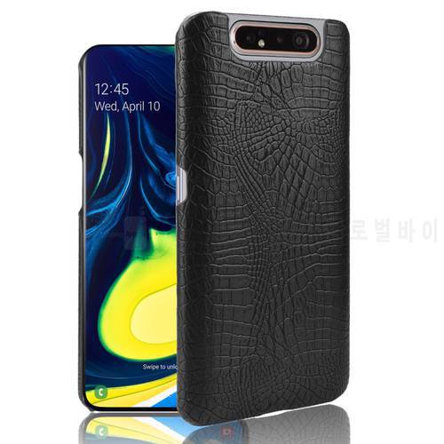 For Samsung Galaxy A80/A90 Case Luxury Crocodile pattern PU leather Case For Samsung A80 A 80 SM-A805F/DS Phone Case Back Cover