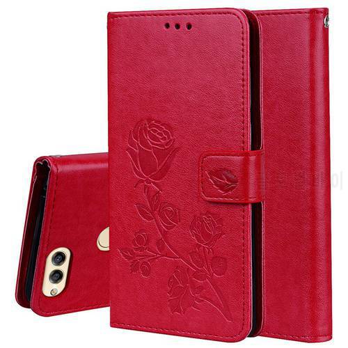 Huawei Honor 7X Case Flip Cover Stand Leather Soft Back Wallet Case For Huawei Honor 7X 7 X X7 Coque Flower Case Fundas
