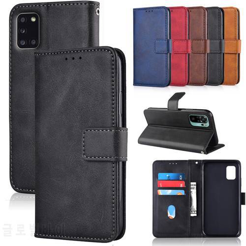Leather Case for Samsung Galaxy A31 A51 A71 A41 A21S A11 A01 A12 A02 A32 A42 A52 A72 A20S A30 A50 A40 S A3 A5 A6 A7 Wallet Cover