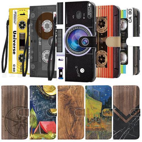 Vintage Cassette Tape Flip Leather Case For iPhone 13 14 12 11 Pro XS Max XR X 7 8 6 6S Plus SE 3 2020 Holder Stand Book Cover