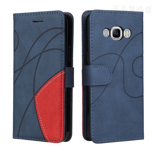 Samsung Galaxy J5 2016 Case Leather Wallet Flip Cover Samsung Galaxy J5 2016 Phone Case For Galaxy J3 2016 Luxury Flip Case