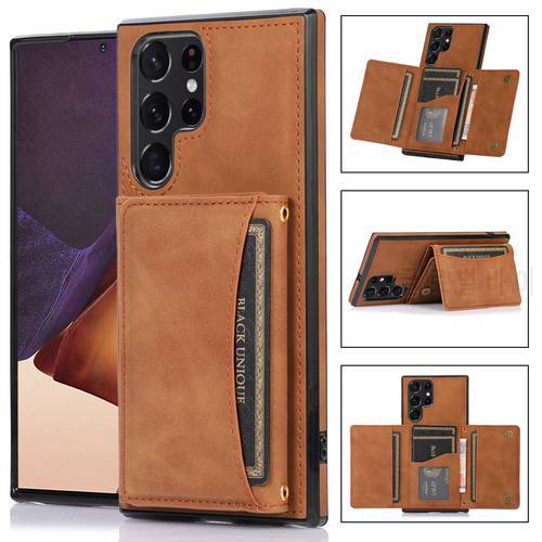 Flip Wallet Phone Case For Samsung Galaxy S20 FE S22 S21 Plus Note 20 Ultra A52s A32 A53 A33 5G Credit Card Holder Leather Cover