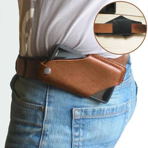 Belt Clip Holster Case for 6.5 inch Waist Phone Bag PU Leather Pack Covers Shell Accessories Mini Bags