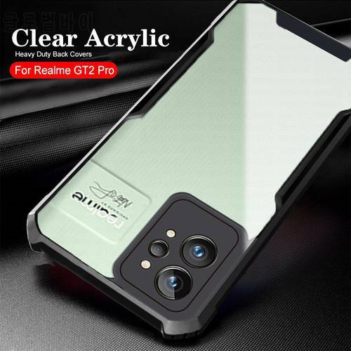 Clear Acrylic Heavy Duty Back Phone Cover For Realme GT2 Pro gt 2 2pro gt2pro 6.7inches Case Shockproof Protect Fundas RMX3301