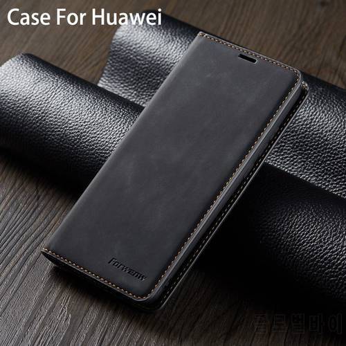 Luxury Leather Silicone Flip Case For Huawei P20 P40 P30 Lite P Smart Plus Nova 3E 4E For Mate 20 30 Lite Pro Wallet Phone Cover