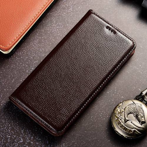 Genuine Leather Case For iPhone 14 13 12 11 Pro Max 13 12 mini 6 6s 7 8 Plus X XR XS Max SE Litchi Pattern Magnetic Flip Cover