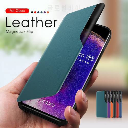 For Oppo Find X5 Pro Case Leather Smart Flip Magnetic Funda Coque Opo FindX5 X 5 5X X5Pro 5G Shockproof Stand Card Wallet Cover