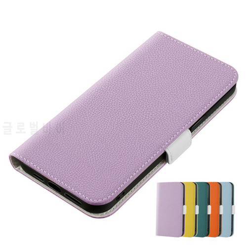 For IPhone13 12 14 11 Pro Max XS Max SE 2020 2022 X XR 7 8 14 Plus 13 12 Mini Fashion Candy Color Flip Wallet Phone Protect Case