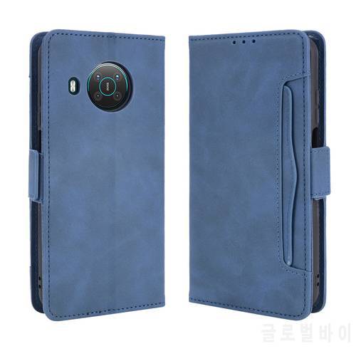 For Nokia X100 X10 X20 Case Premium Leather Wallet Leather Flip Multi-card slot Cover For Nokia 100 NokiaX10 NokiaX20 Phone Case