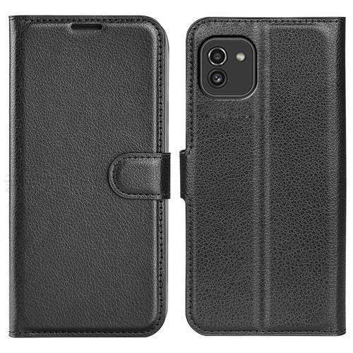 For Samsung Galaxy A03 A 03 Case SM A035F A035 A035G DS Flip Wallet Leather Silicone Protective Phone Back Cover Folio Book Case