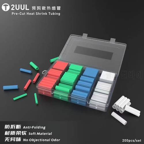 2UUL Pre-Cut Heat Shrink Tubing/Tools protection Tube/Tweezers protection tube/Mobile screwdriver tube