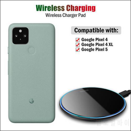 10W Fast Qi Wireless Charger for Google Pixel 7 6 Pro 5 4 XL Phone Wireless Charging Pad Breathing Light Gift Case