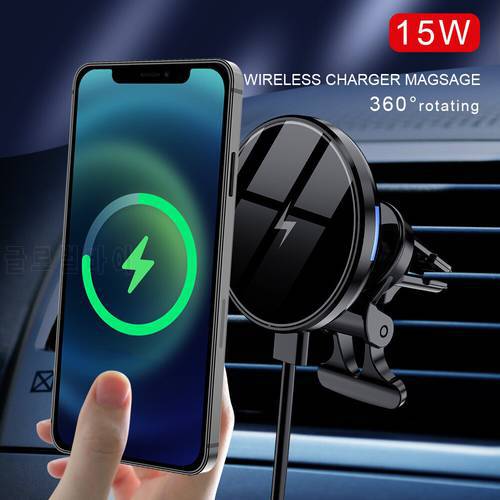 Fast Car Charger Wireless Charger Magnetic Car Holder for iPhone 13 13Pro 12 Pro Max Quick Wireless Charger Car Charging Holder