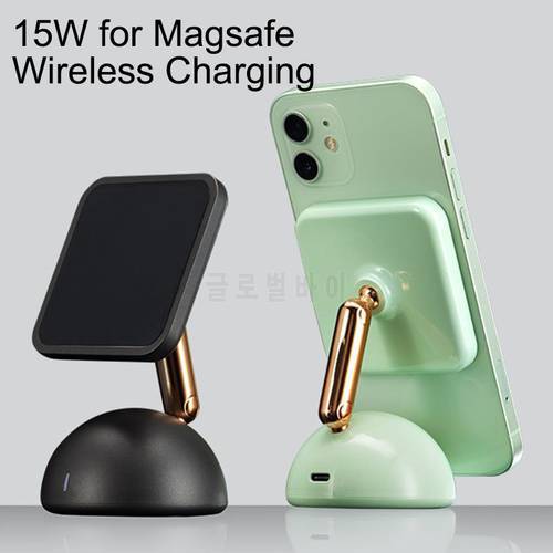 15W for Magsafe Wireless Charging for Iphone 12pro 13pro 13 13promax Mobile Phone Stand Samsung Fast Magnetic Wireless Charger