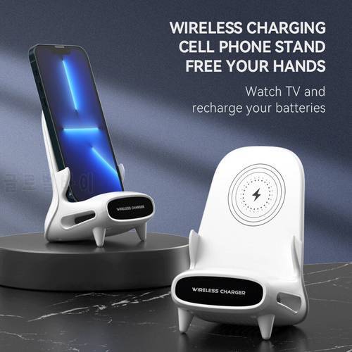 New Mini Chair Wireless Charger Phone Stand Mobile Phone Bracket Creative Horizontal Wireless Charging