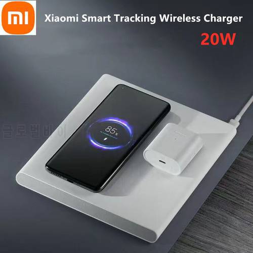 Xiaomi Smart Tracking Wireless Charger 20W Max With 50W Usb Charger Type-c Cable Fast Charge For Mobile Phones/Pad/TWS Earphone