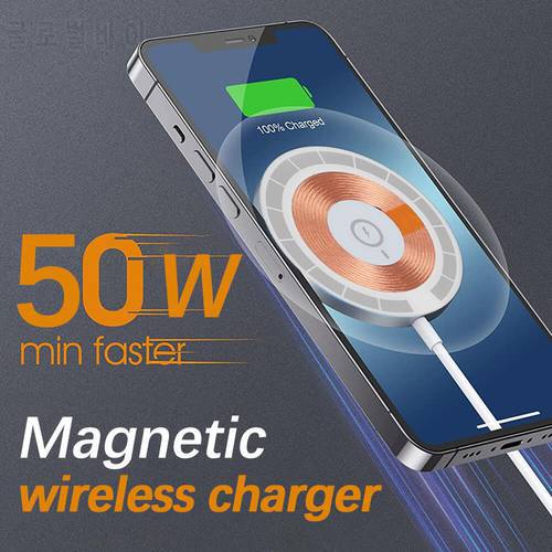 50W Magnetic Wireless Charger,Wireless Charging Pad for iPhone 13/13 Pro/13 Pro Max/13 mini/12/12 Pro/12 Pro Max /12 Mini AirPod