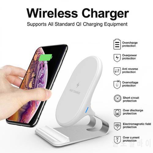 2022 New Metal Stand Qi Wireless Charger Desktop Dual Coil 20W Fast Wireless Charging for iphone 11/12/13 Samsung S20/21 Huawei