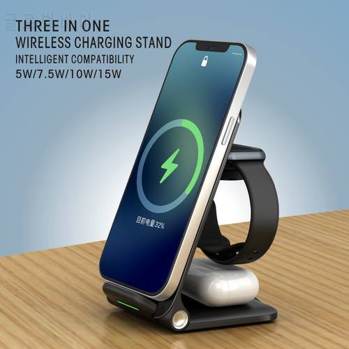 30W 3In1 Wireless Charger for iPhone 11 Xs Max X XR 8 Plus 30W Fast Charging Pad for Dock Station Samsung Note 9 Note 8 S10 Plus
