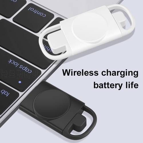 Portable Wireless Charger For Samsung Galaxy Watch 3 4 4classic 46MM 44MM 42MM 41MM Dual interface For Galaxy Watch Active 2 1