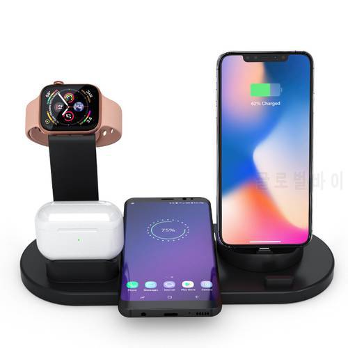 Leadland 4 in 1 Wireless Charger Fast Charging Station Induction Stand For iPhone 11 12 13 Pro Max Airpods Apple Watch