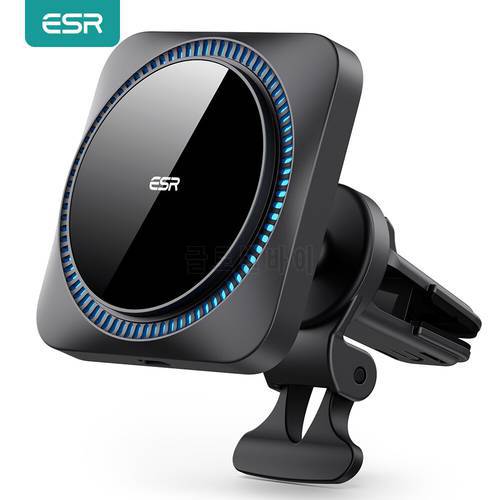 ESR HaloLock Wireless Car Charger with CryoBoost Compatible with MagSafe Car Charger for iPhone 13/12 with 36W Car Charger Cable