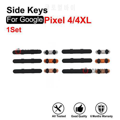 For Google Pixel 4 XL 4XL Side Button Keys Power On Off Volume Button Replacement Parts Use For Black White Orange Phone