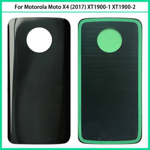 For Motorola Moto X4 (2017) XT1900-1 XT1900-2 XT1900-4 Battery Back Cover Door Cover 3D Glass Battery Housing Case For Moto X4