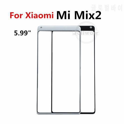 For Xiaomi Mi Mix 2 Touch Panel Front Screen Outer Glass Touch Outer Cover Panel Lens Replacement Parts for xiaomi mix2