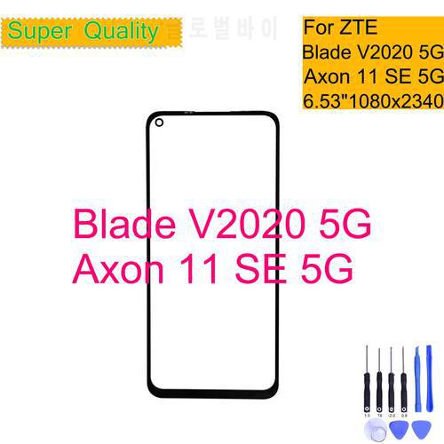 For ZTE Blade V2020 5G Touch Screen Panel Front Outer For ZTE AXON 11 SE 5G 9000N LCD Glass Lens Replacement