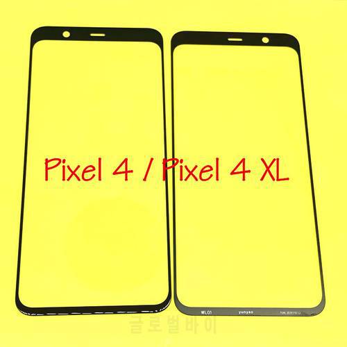 10Pcs Replacement LCD Front Touch Screen Glass Outer Lens With OCA Glue For Google Pixel 4 / Pixel 4 XL