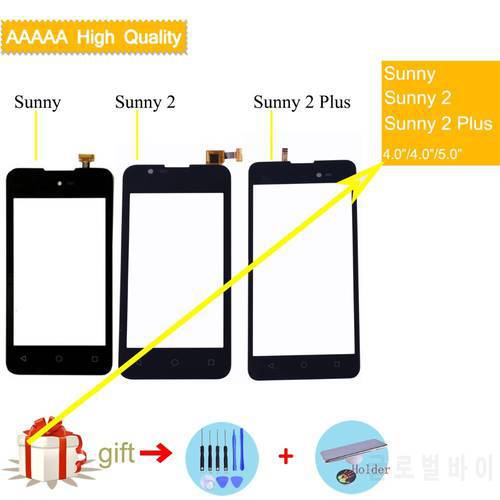 10pcs/lot Touchscreen For Wiko Sunny 2 Plus Touch Panel Touch Screen Digitizer glass Sensor for wiko Sunny sunny2 digitizer