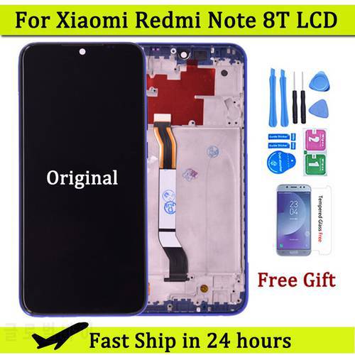 For Xiaomi Redmi Note 8T LCD Display Touch Screen Digitizer Panel Assembly M1908C3XG Display Replacement Phone Parts