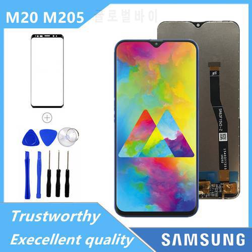 SAMSUNG Galaxy M20 2019 SM-M205 M205F LCD Display Touch Screen Digitizer Assembly replacement parts