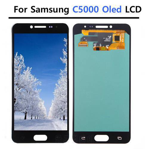 100% Tested 5.2&39&39 Super AMOLED C5 Display For SAMSUNG Galaxy C5 LCD C5000 LCD Display Touch Screen Digitizer Replacement Parts