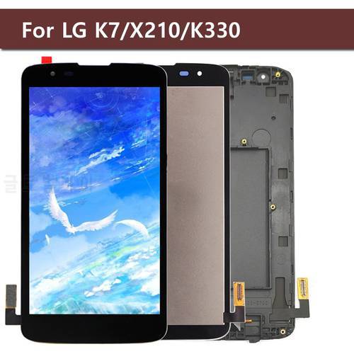 Tested Replacement For LG K7 MS330 X210 X210DS LCD Display+Touch Screen Digitizer Glass Assembly +Tools
