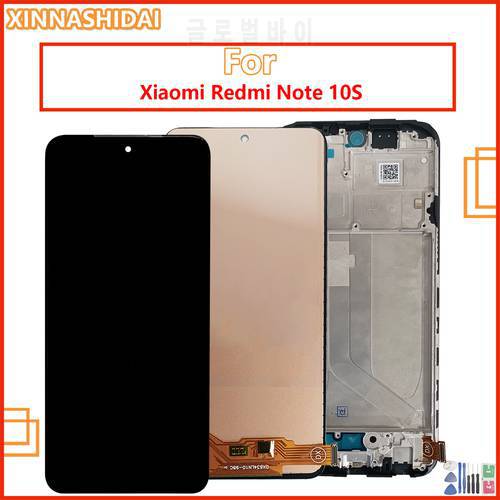 LCD For Xiaomi Redmi Note 10S LCD Display Touch Screen Digitizer Assembly For Redmi Note 10S With Frame