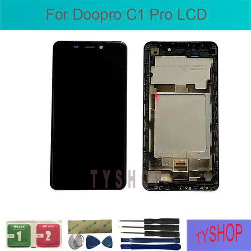 For Doopro C1 Pro LCD Display Touch Screen With Flame Digitizer Assembly Repair Parts Tool