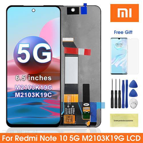 6.5&39&39 Original Redmi Note 10 5G Display Screen With Frame, for Xiaomi Redmi Note 10 M2103K19G M2103K19C Lcd Display Touch Screen