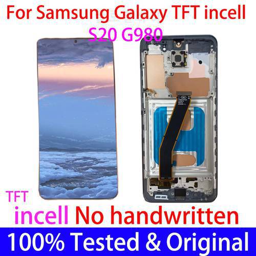 Free shipping Super AMOLED TFT incell For Samsung Galaxy S20 G980F G980 S20 LCD Display S20 with touch screen ditigitizer