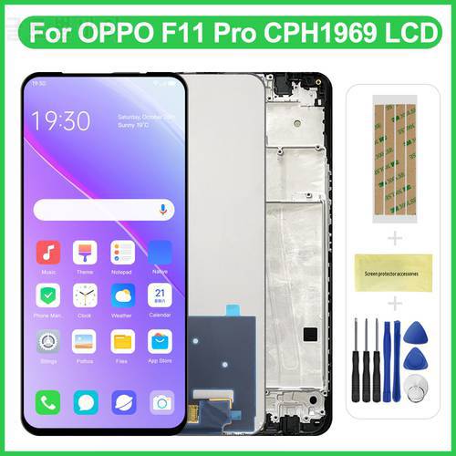 6.53&39&39 Original lcd For OPPO F11 F 11 LCD CPH1913 CPH1911 Display Screen Touch Panel Digitizer Assembly For Oppo F11 pro LCD