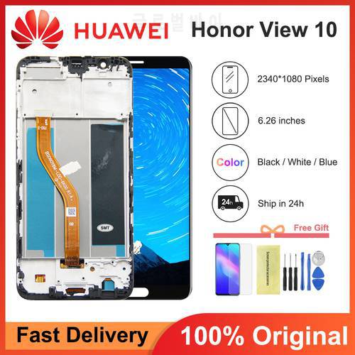5.99&39&39 Original For Huawei Honor V10 Display With Frame LCD Touch Screen Glass Panel For Honor View 10 BKL-L09 BKL-AL20 Display