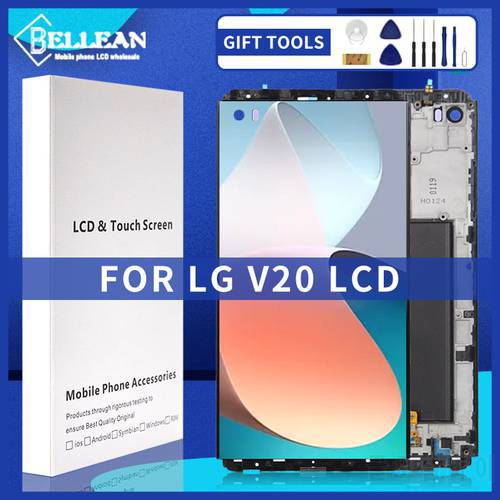 5.7 Inch Original LS997 Display For LG V20 Lcd Touch Screen Digitizer Assembly H910 H918 US996 VS995 Assembly With Frame