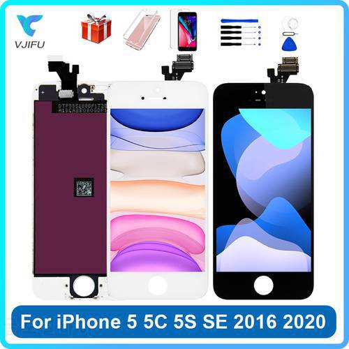 AAA+++LCD Display For iPhone 4 5 5C 5S SE Touch Screen Replacement For iPhone SE 2016 SE 2020 No Dead Pixel With Tools 100% Test