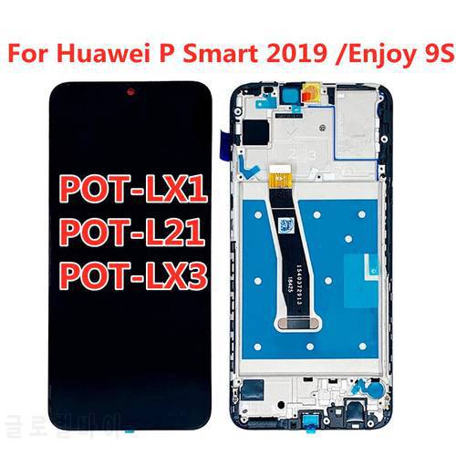 For Huawei P Smart 2019 LCD With Frame LCD Screen Display For P Smart 2019 LCD Enjoy 9S Screen POT-LX1 L21 LX3 LCD