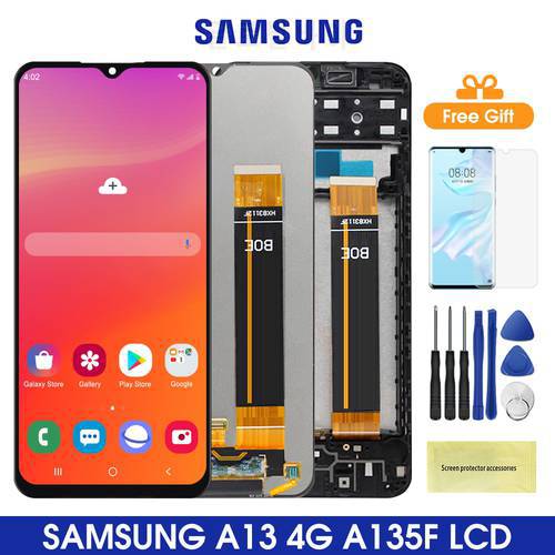 6.6&39&39 A13 Display Screen Replacement, for Samsung Galaxy A13 A135 SMA135F A135F/DS Lcd Display Digital Touch Screen with Frame