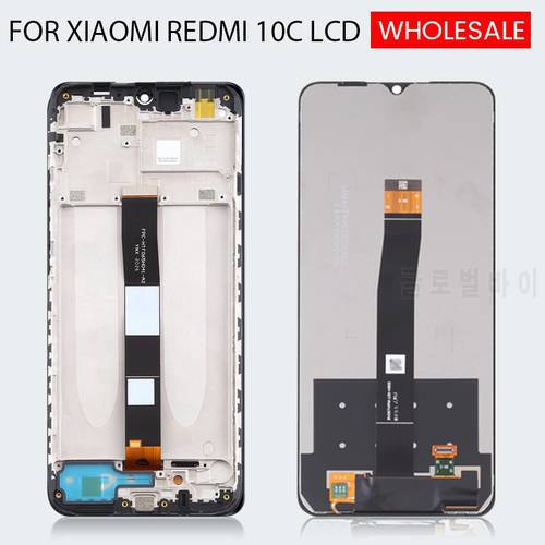 6.71 Inch Display For Xiaomi Redmi 10C Lcd Touch Screen Digitizer 220333QBI 220333QAG Assembly With Frame