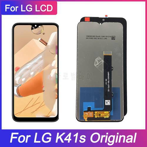 100% Tested 6.55 For LG K41S LCD Display Touch Screen with frame Digitizer Assembly Replacement For LG K41S