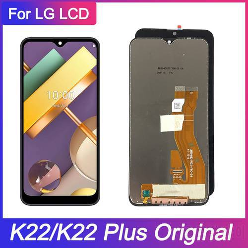 100% Original LCD For LG K22 Display Touch Screen Assembly Digitizer For LG K22 Plus LCD Screen LM-K200BAW Wirh Frame